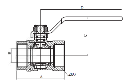 5243 nickel plated ball valve pn30 product description