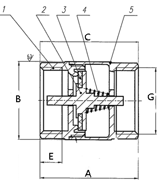 5425 vertical check valve product description
