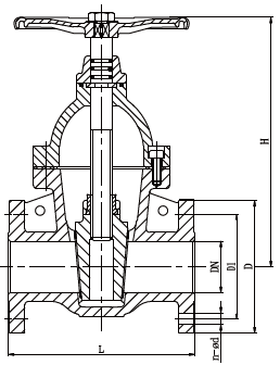 copper core seated gate valve product description