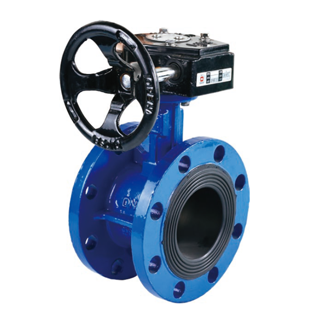 flange type worm gear butterfly valve