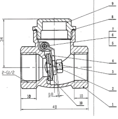 404 brass check valve product description