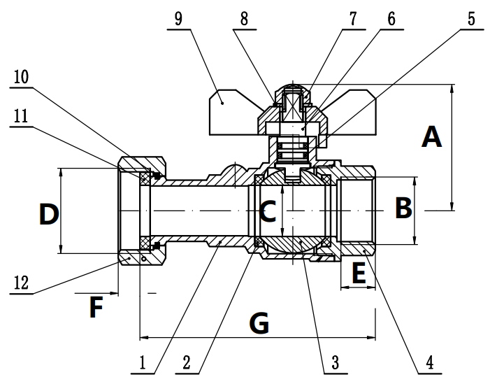 52031 standard ball valves product description