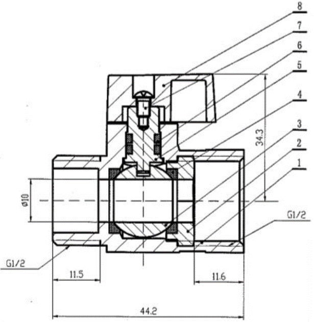 5288 standard ball valves product description