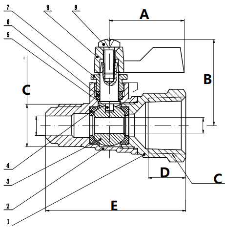 5294 standard ball valves product description