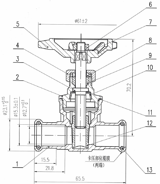 51007 press fit valve product description