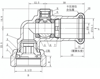 52018 press fit valve product description