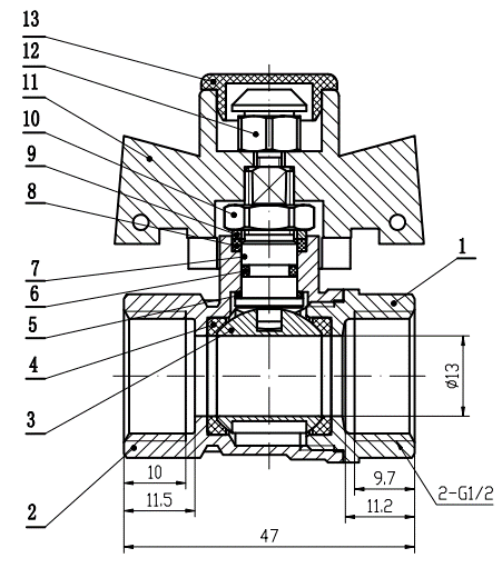 5269a brass ball valve product description