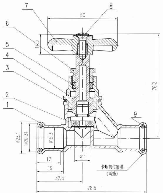 53007 press fit valve product description