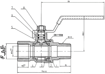 9243a brass ball valve product description