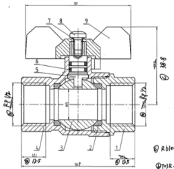 r60003 brass ball valvea product description