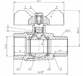 r64001 brass ball valve product description
