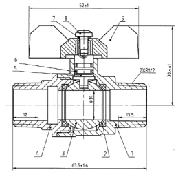 r64002 brass ball valve product description