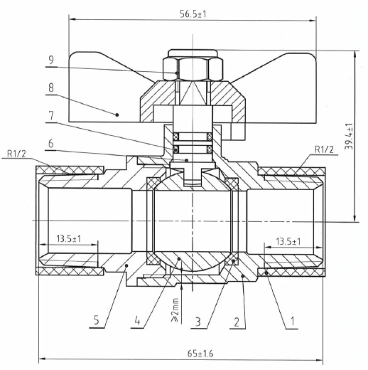 r90502 brass ball valve product description