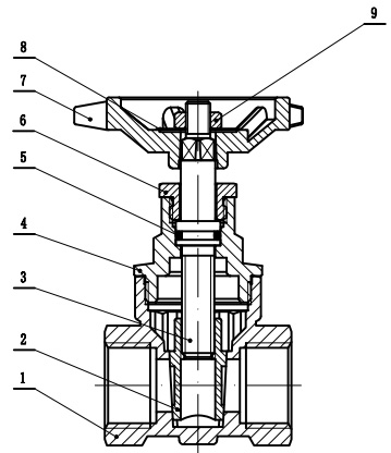 5121 brass gate valves 