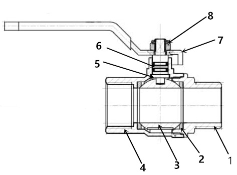 52062 brass ball valve 