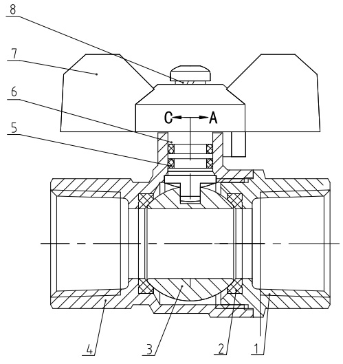 r91001 brass ball valve 
