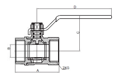5237 nickel plated ball valve 