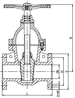 COPPER CORE SEATED GATE VALVE