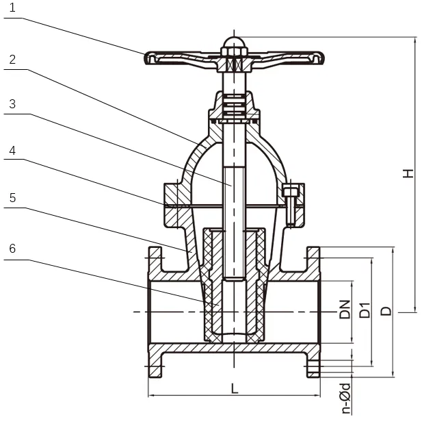 NON-RISING STEM RESILIENT SEAT GATE VALVE
