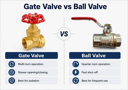 Gate Valve vs Ball Valve: Which Brass Valve Is Better for Your System?